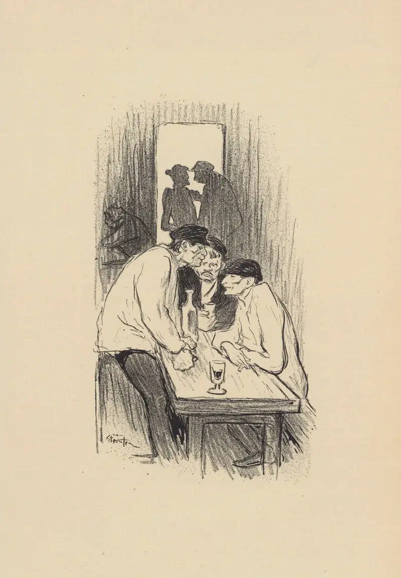 Sonneur, avec le monologue d’A. Bruant av Théophile Alexandre Steinlen