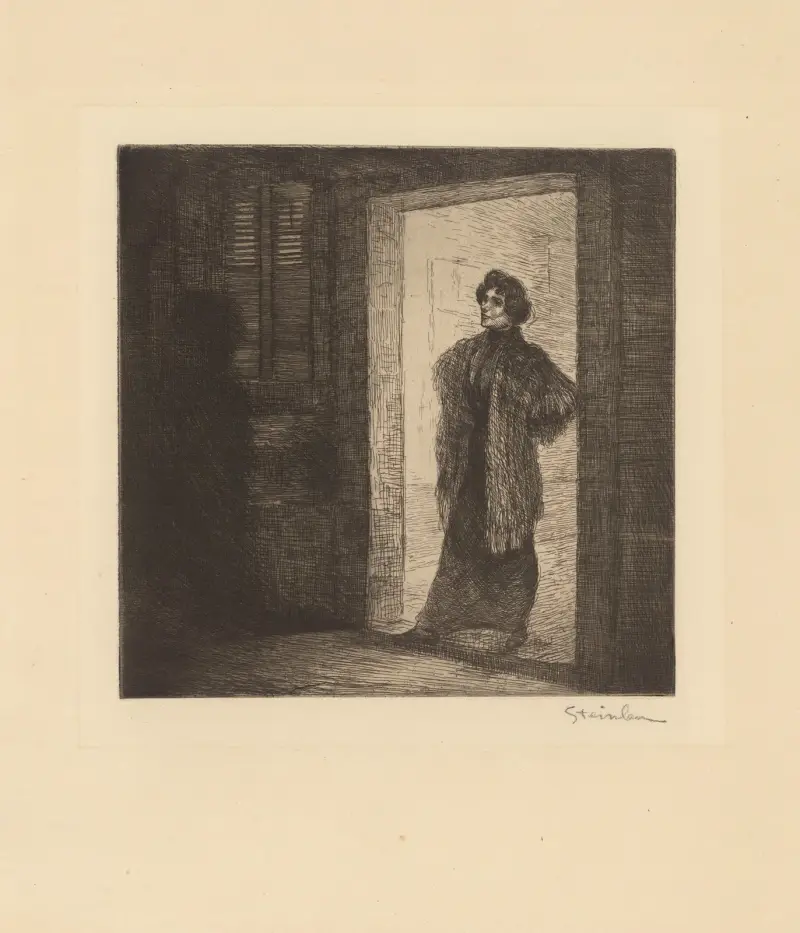 På tröskeln av Théophile Alexandre Steinlen