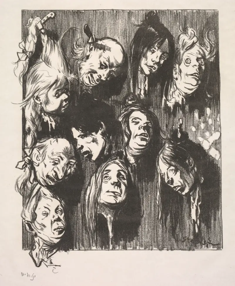 Ten Assassinations for a Penny av Théophile Alexandre Steinlen