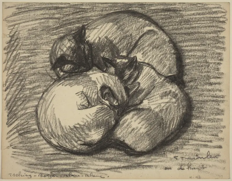 The Cats – Tsching, Batzar and Blanc-Blanc av Théophile Alexandre Steinlen