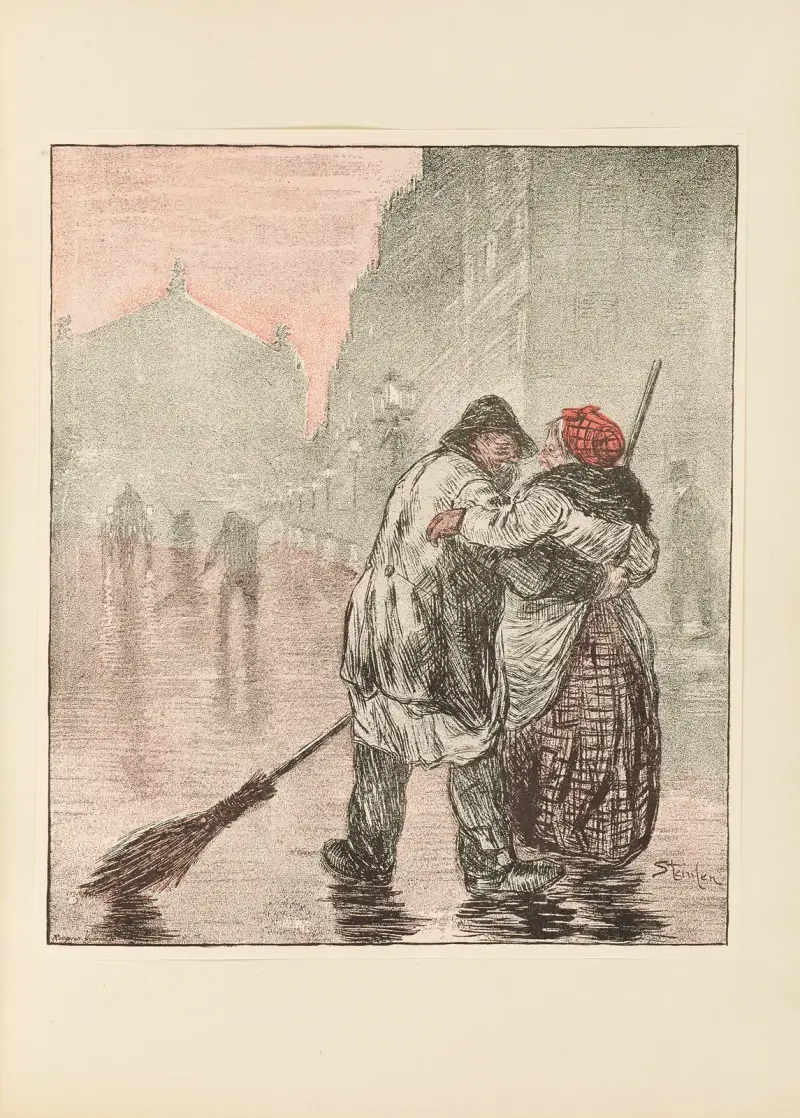 The Crossing-Sweepers av Théophile Alexandre Steinlen