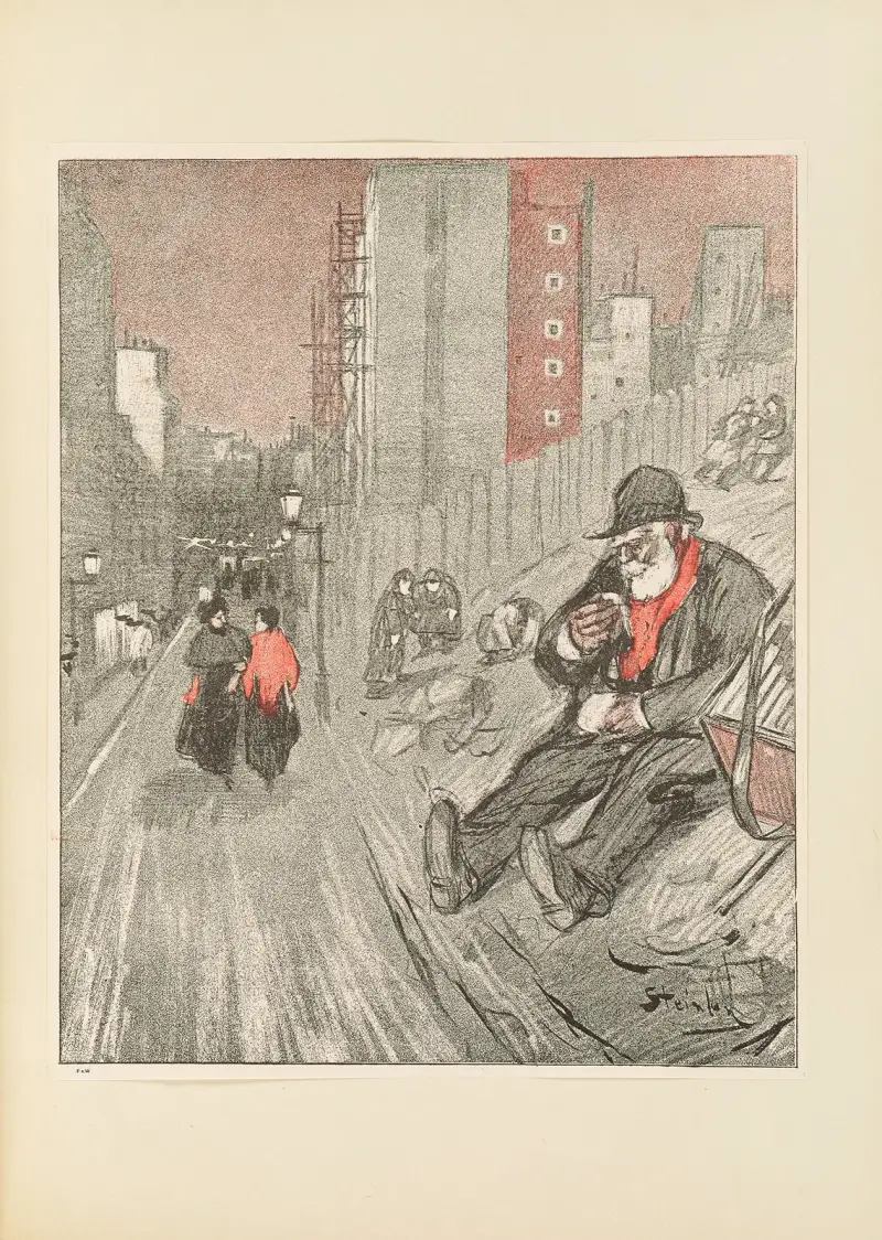 The Organ-Player av Théophile Alexandre Steinlen
