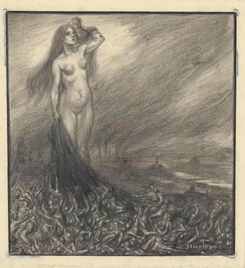 Syn av Paris eller marsch mot ljuset av Théophile Alexandre Steinlen