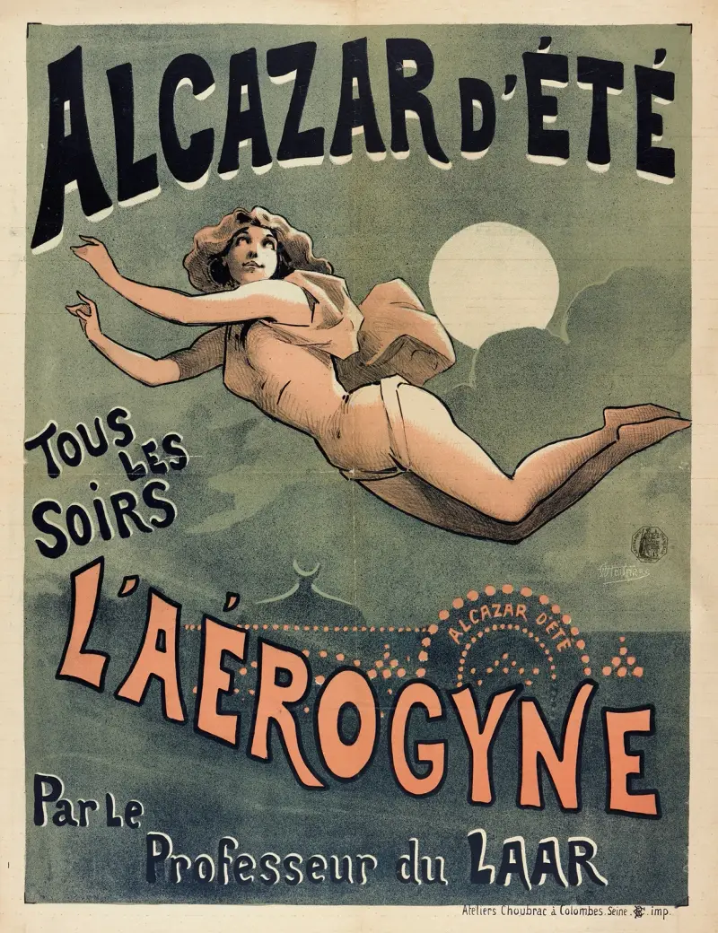 Alcazar D’ete Tous Les Soirs L’aerogyne Par Le Professeur Du Laar av Alfred Choubrac