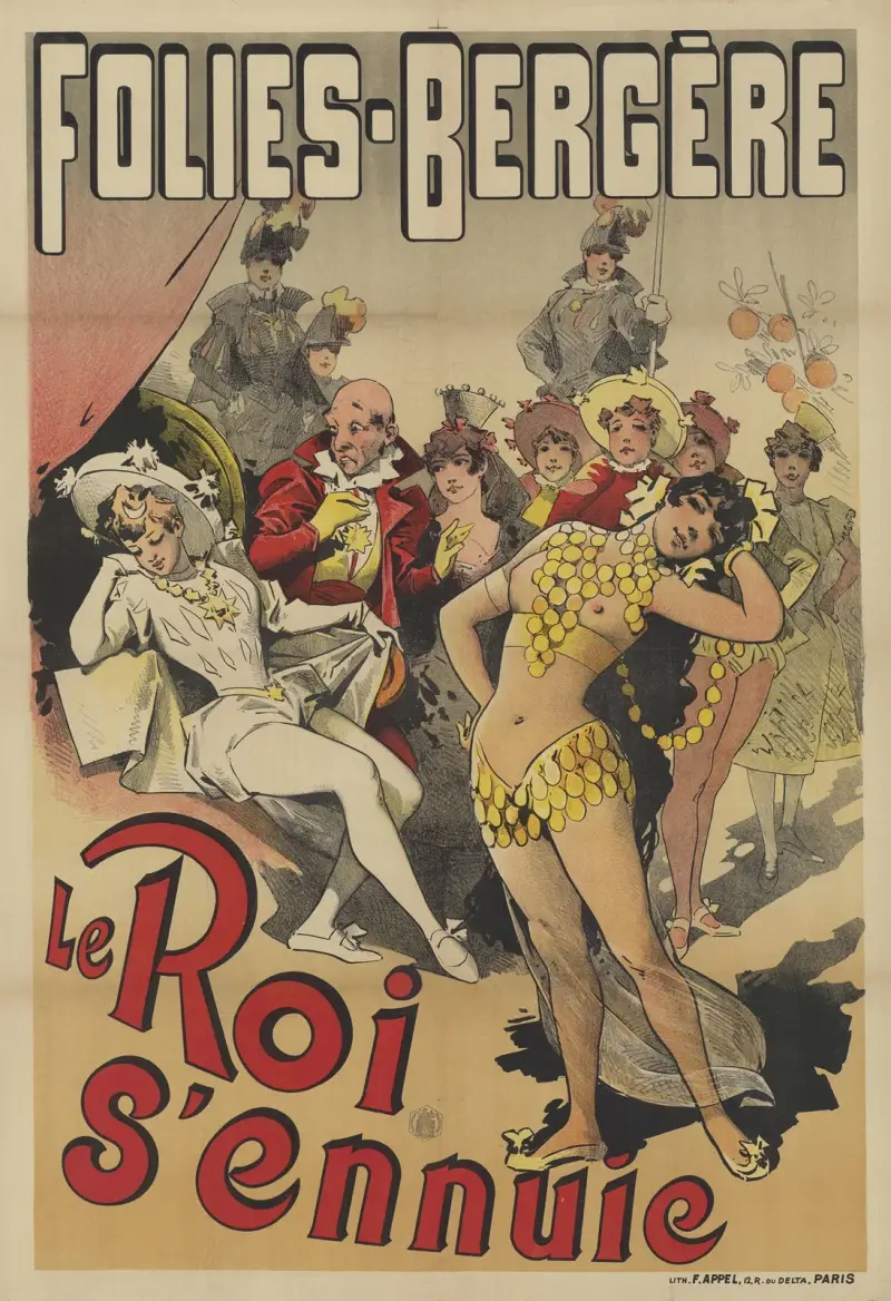Folies-Bergère. Le Roi s’ennuie von Alfred Choubrac