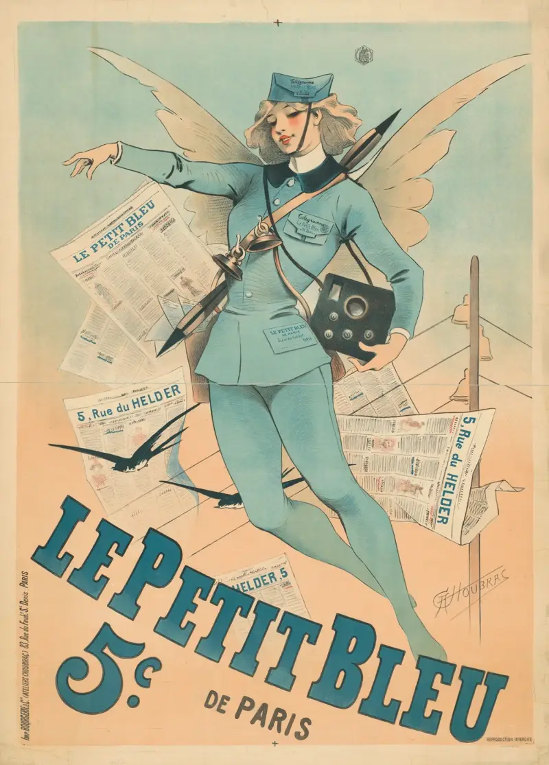 Le Petit Bleu de Paris av Alfred Choubrac