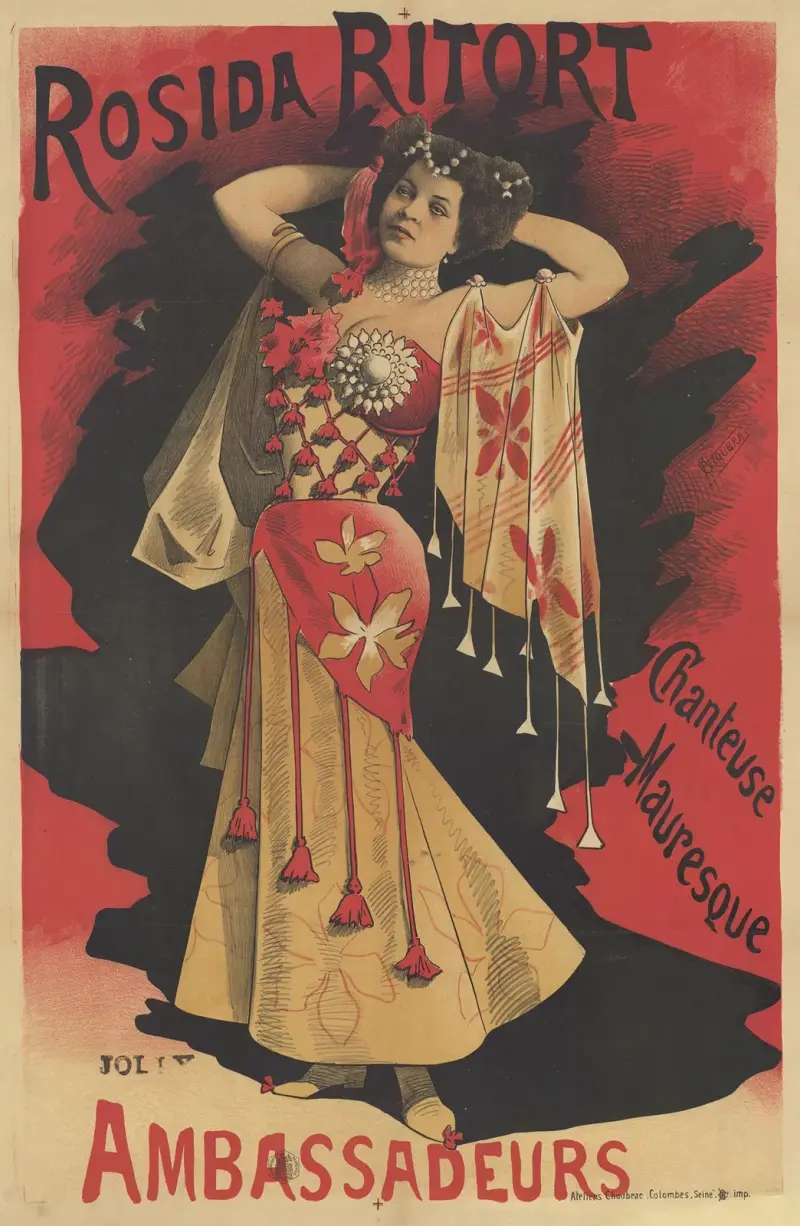 Rosida Ritort, chanteuse mauresque. Ambassadeurs av Alfred Choubrac