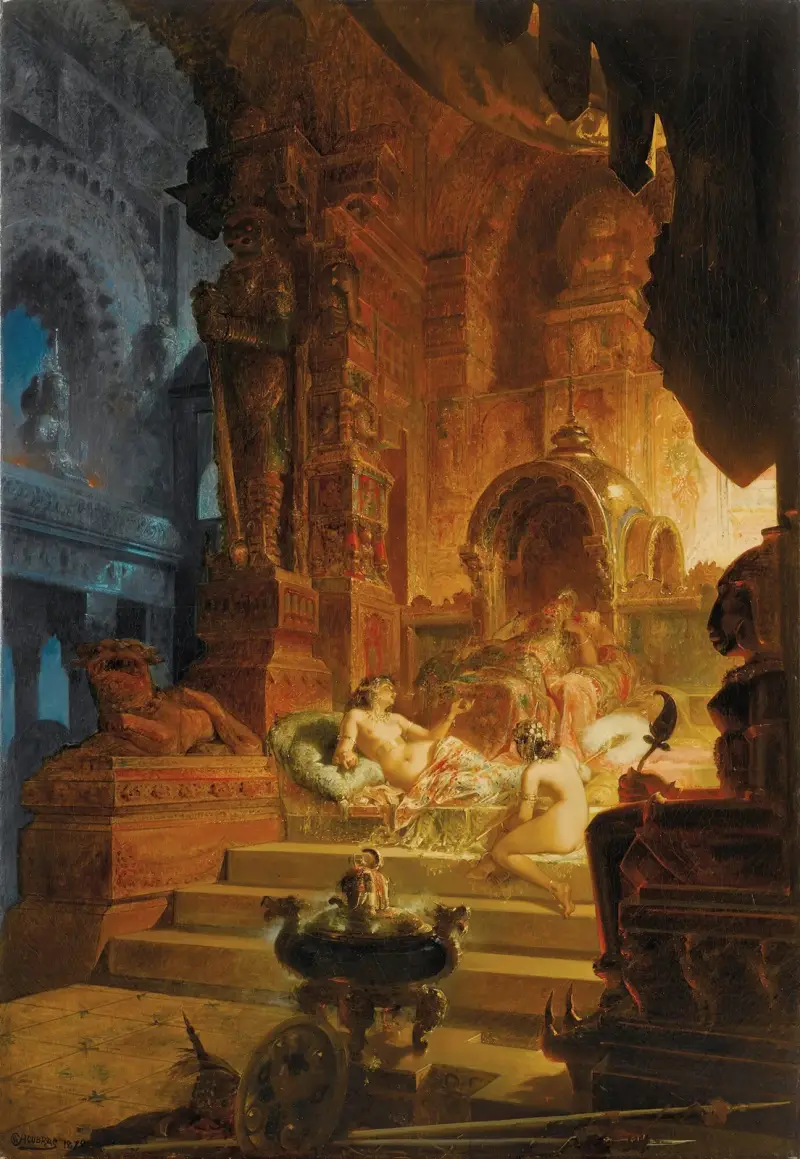 Scheherazade och sultanen av Alfred Choubrac
