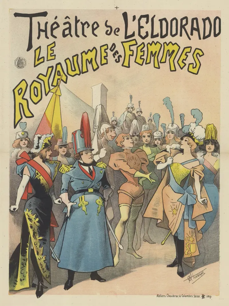 Théâtre de l’Eldorado, kvinnornas rike av Alfred Choubrac