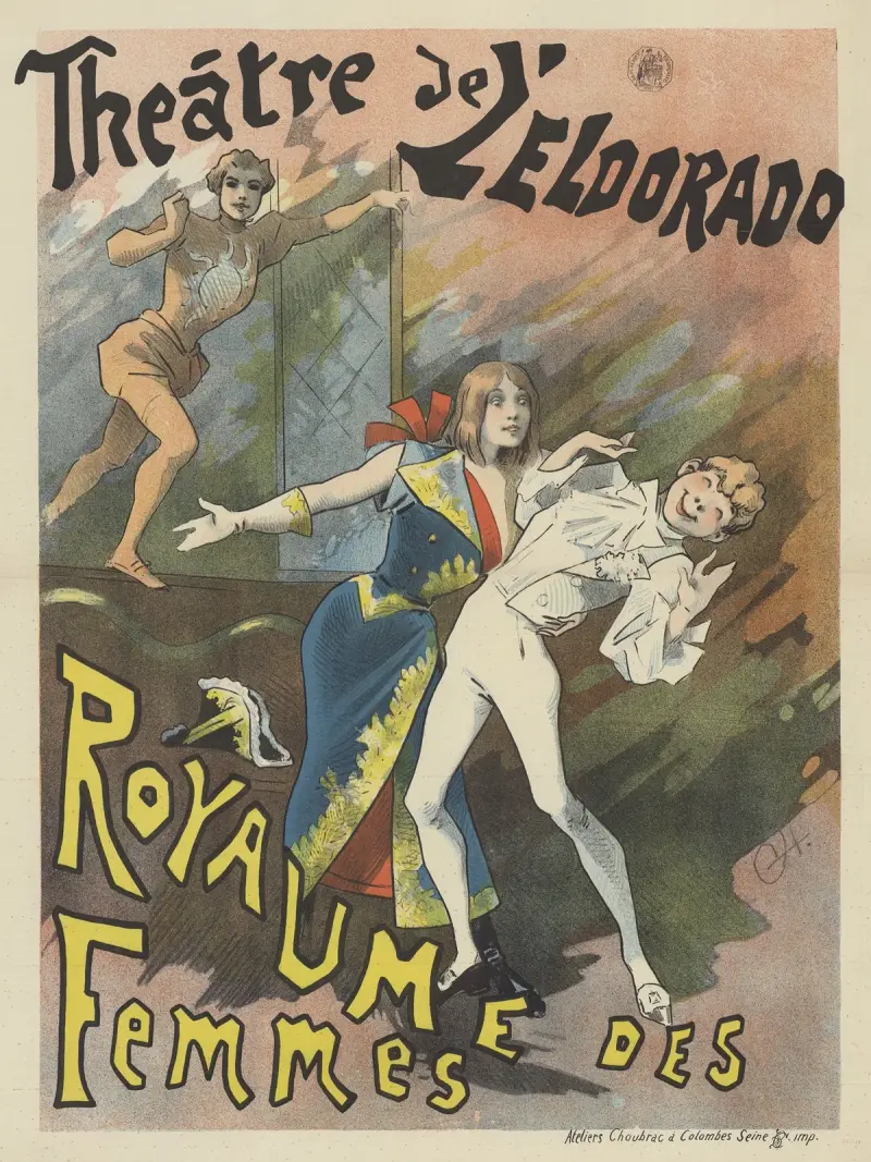 Théâtre de l’Eldorado, kvinnornas rike av Alfred Choubrac