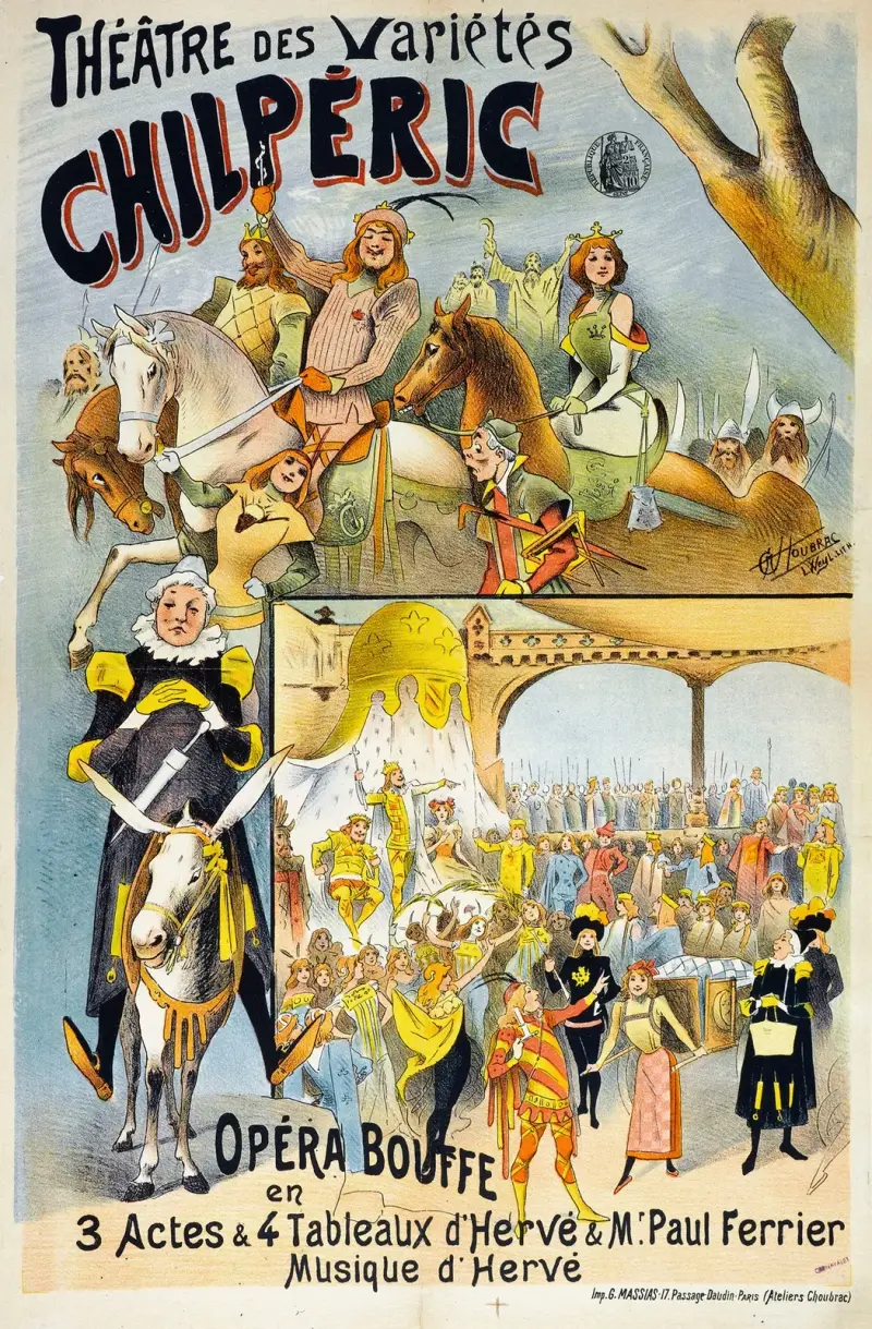 Theâtre Des Variétés Chilperic av Alfred Choubrac