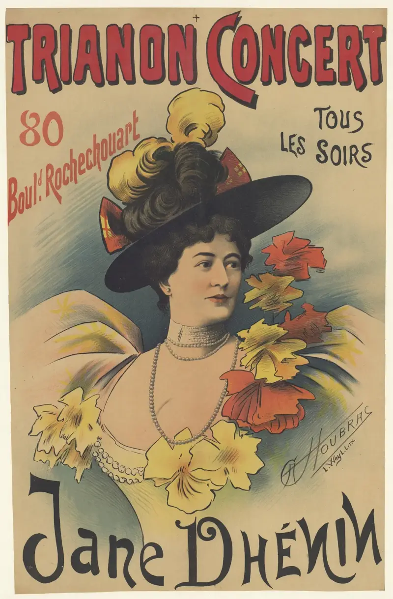 Trianon-Concert, tous les soirs, Jane Dhenin, Alfred Choubrac