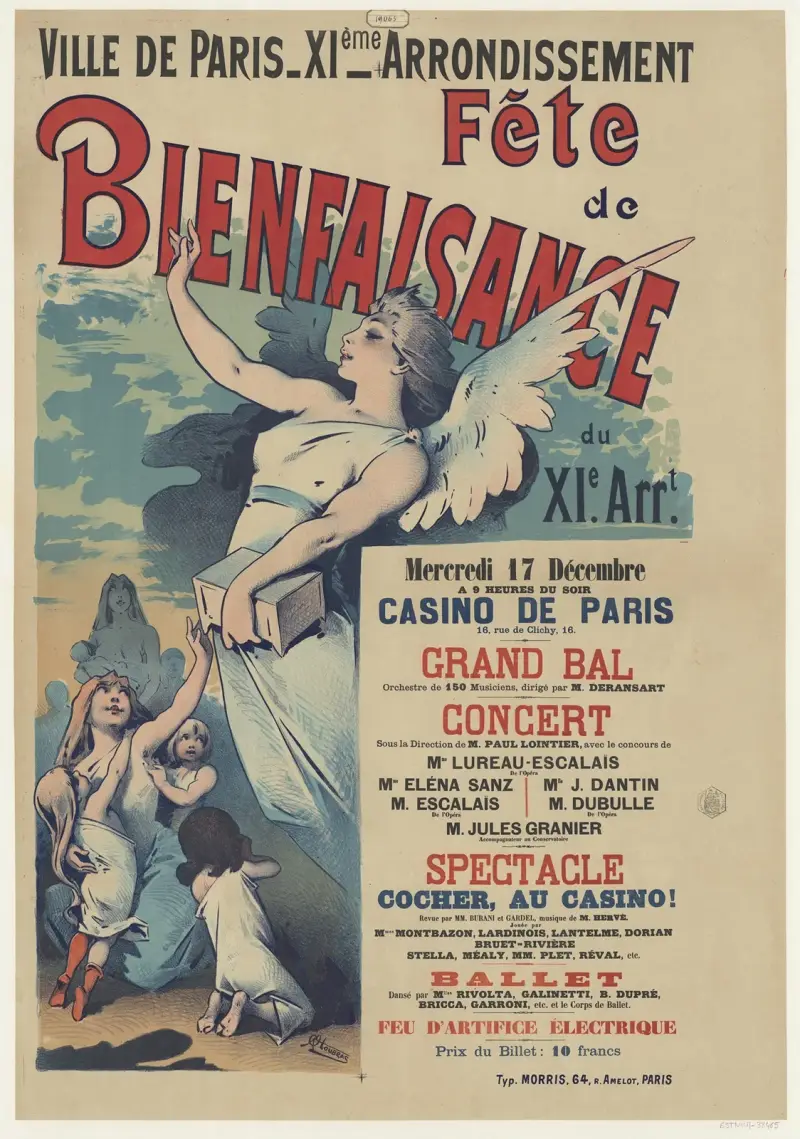 Ville de Paris XIe arrondissement. Fête de bienfaisance du XIe Arrondissement av Alfred Choubrac