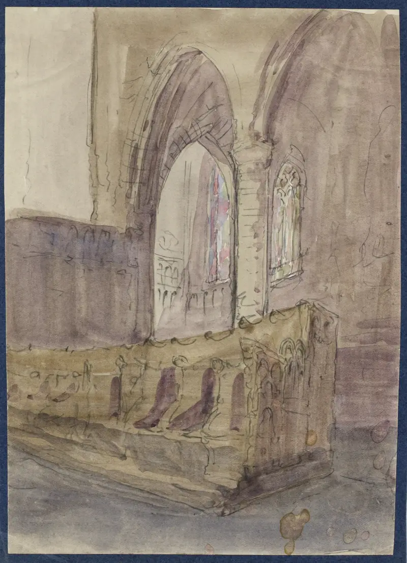 Binnenzicht kerk, Alfred Ost