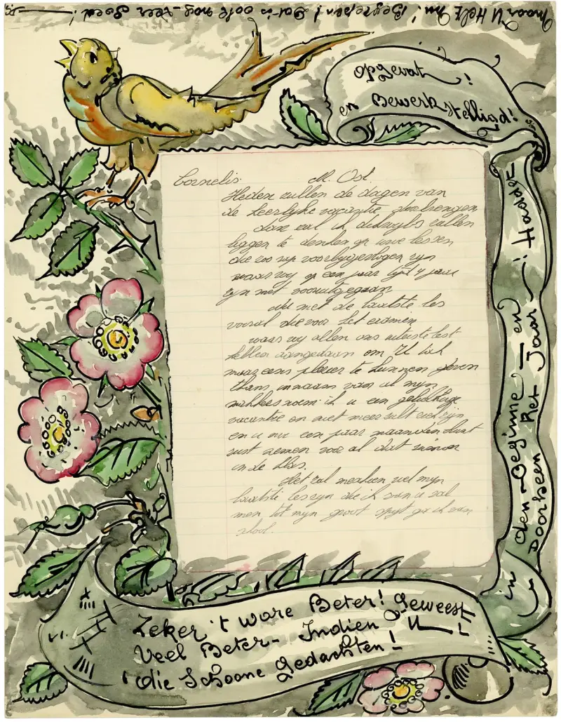 Brief Cornelis av Alfred Ost