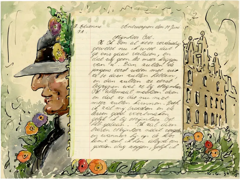 Brief Etienne von Alfred Ost