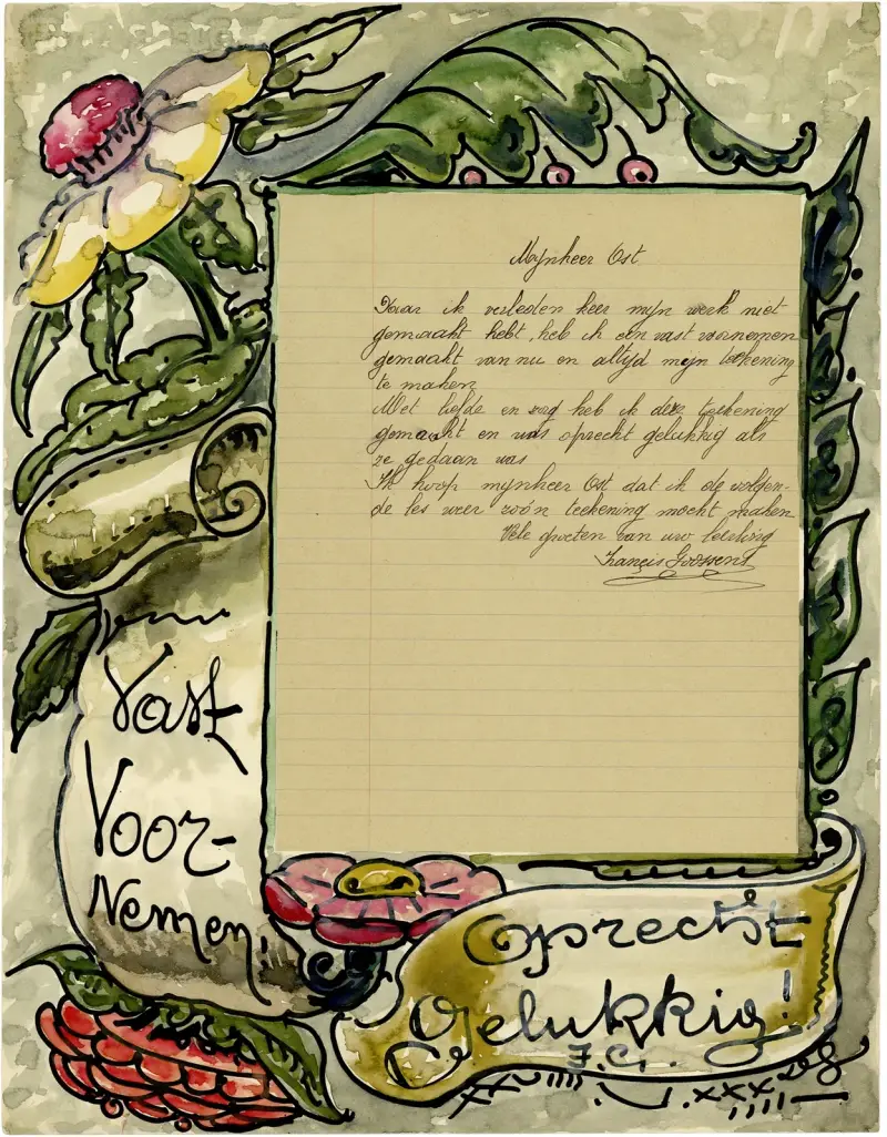 Brief Goossens von Alfred Ost