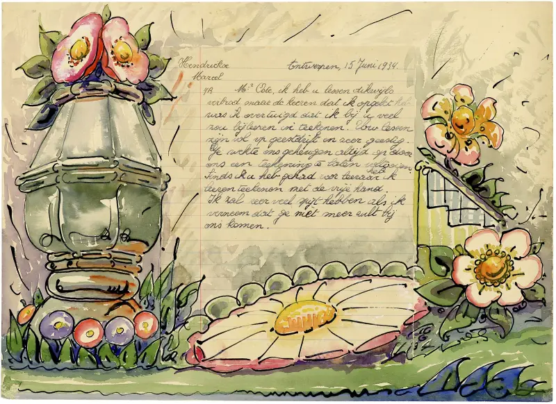 Brief Hendrickx av Alfred Ost