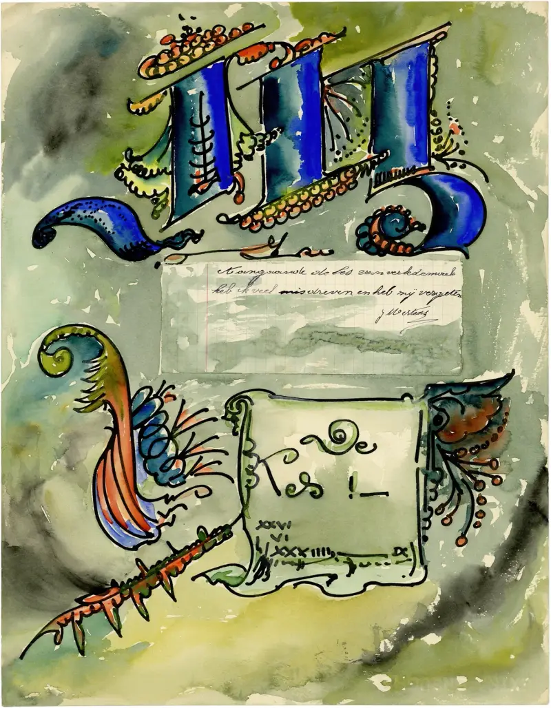 Brief Mertens av Alfred Ost
