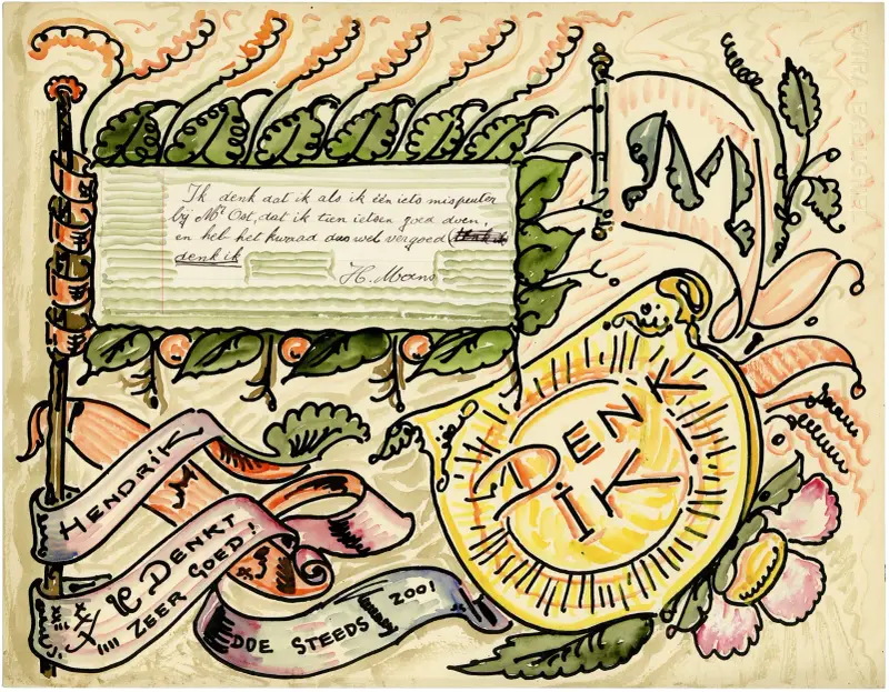Brief Moens, 1934 – Nr. 1 von Alfred Ost