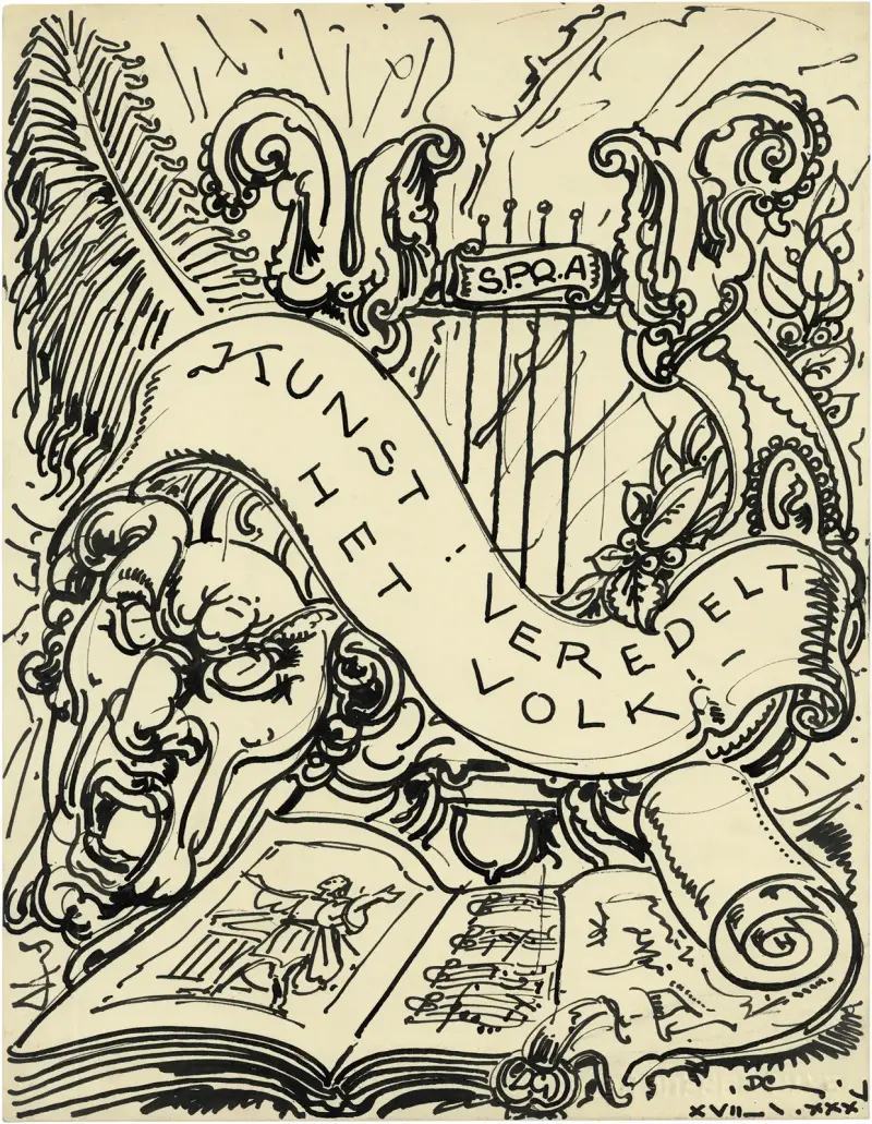 Die Harfe, 1935 von Alfred Ost