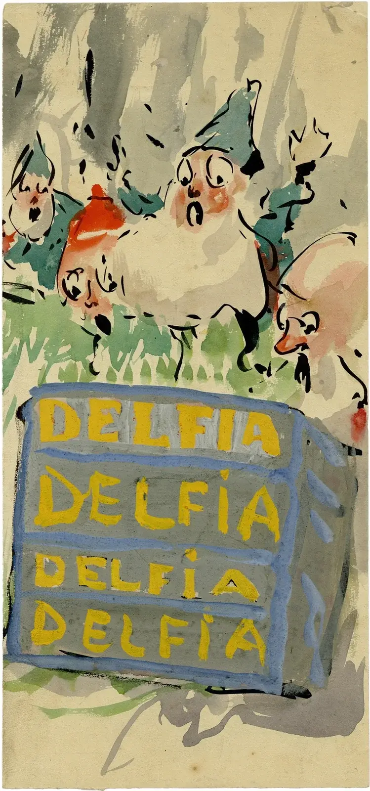 Delfia av Alfred Ost