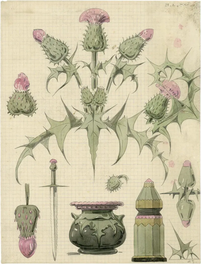 Distel, zweite Sorte, 1922 – Nr. 2 von Alfred Ost