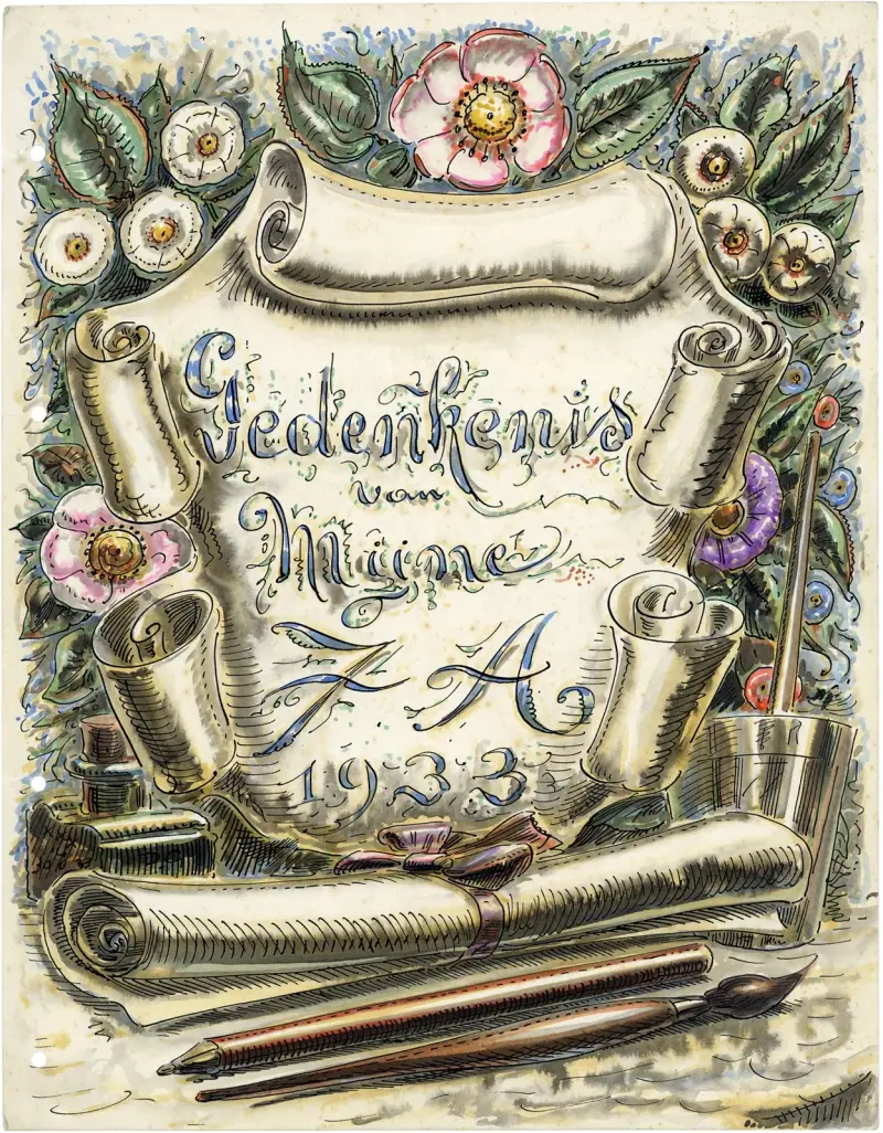 Gedenkenis van mijne 7A – 1933 av Alfred Ost