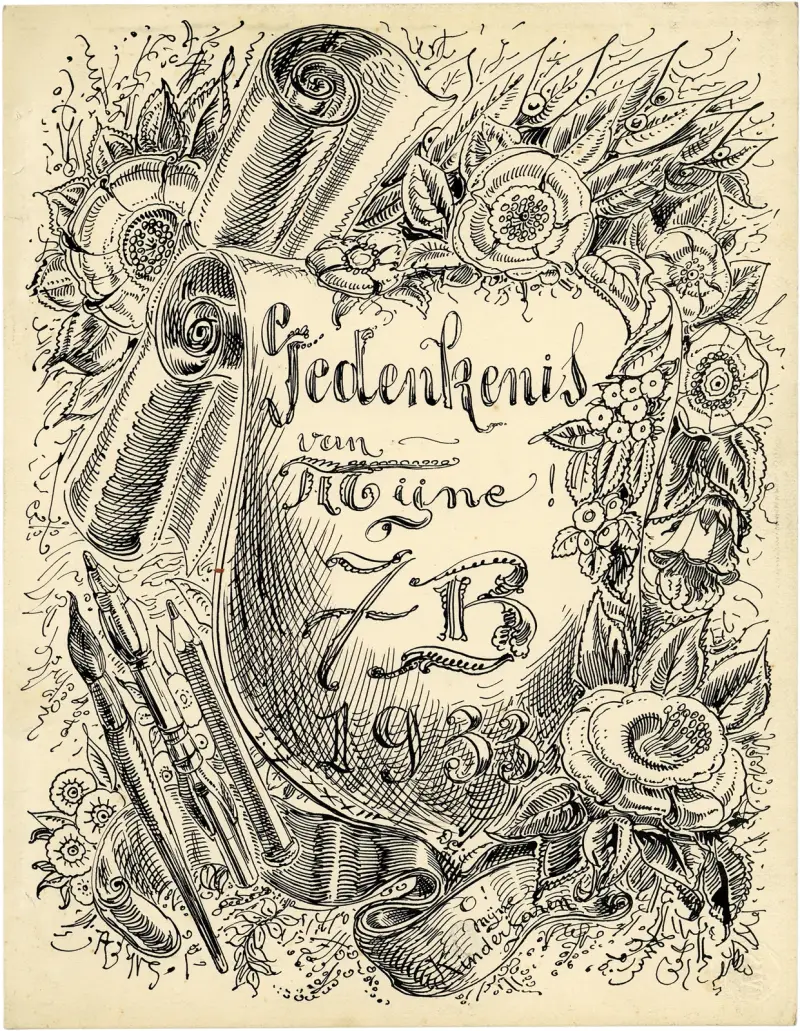 Gedenkenis van mijne 7B , 1933 av Alfred Ost