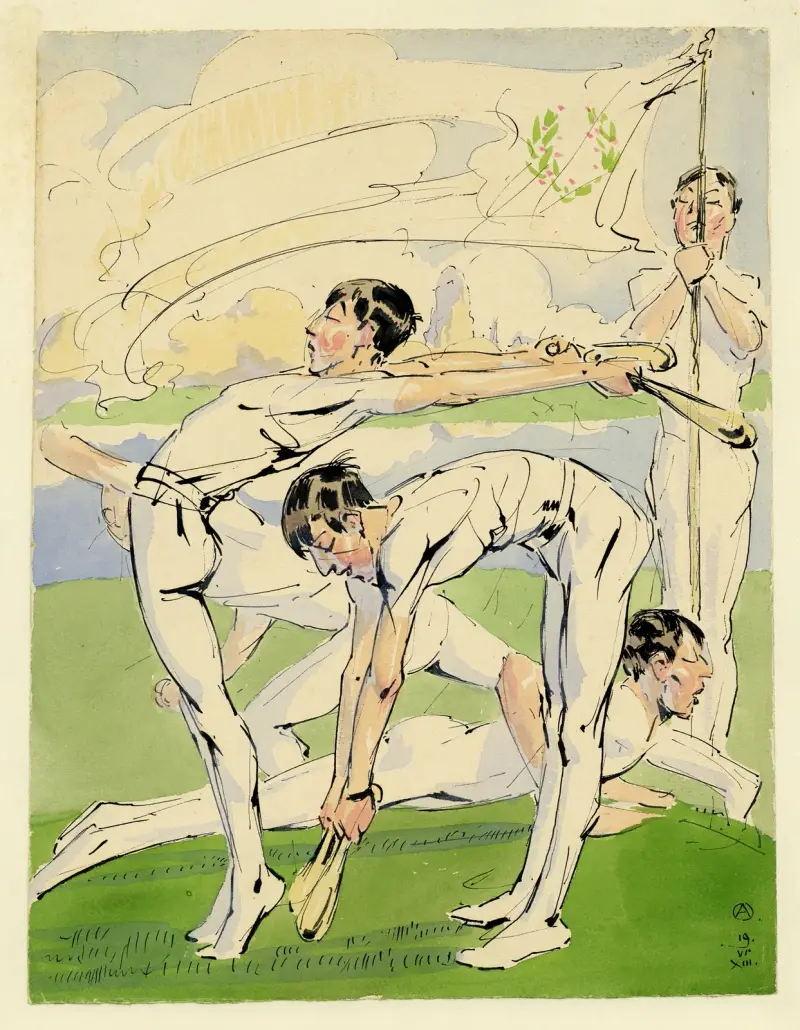 Gymnastique II, Alfred Ost