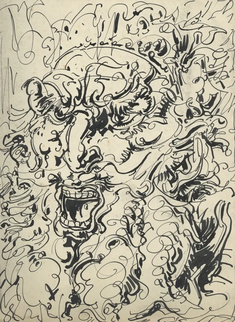 Illustration till Eigen Haard, augusti 1917 av Alfred Ost