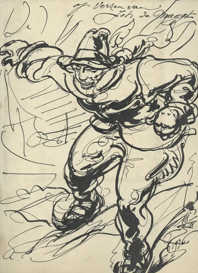 Illustratie bij Eigen Haard feb 1917 av Alfred Ost