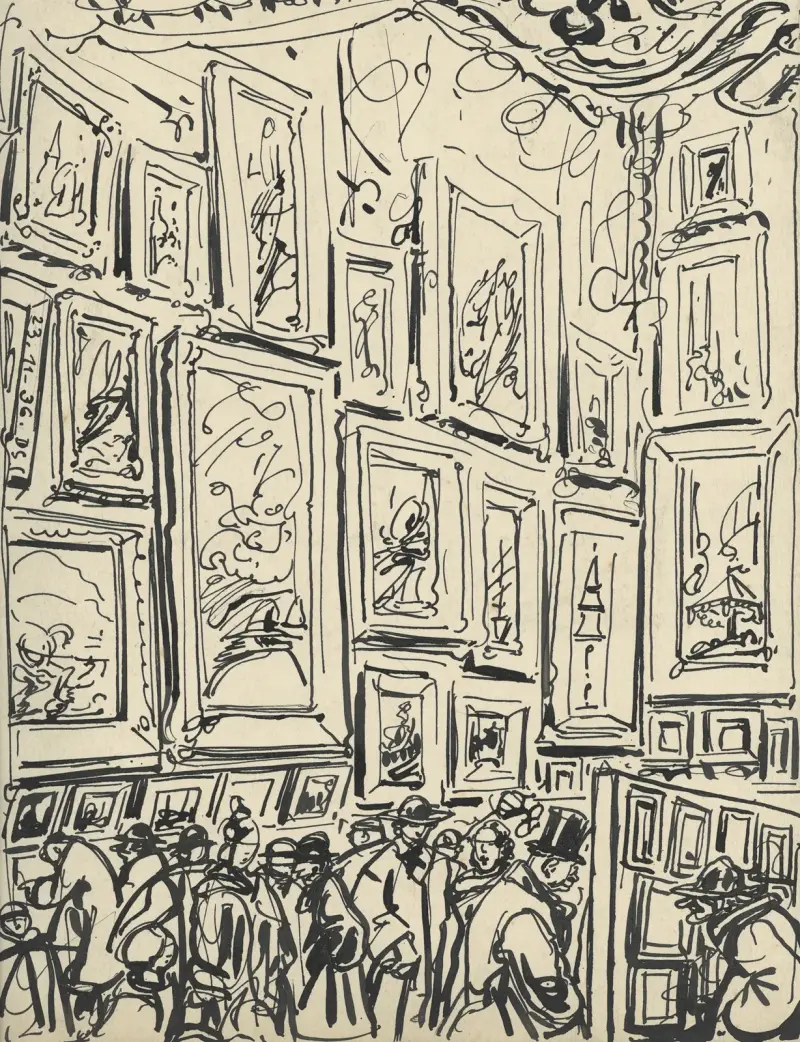 Illustration till La Voix de Malines mars 1913 av Alfred Ost