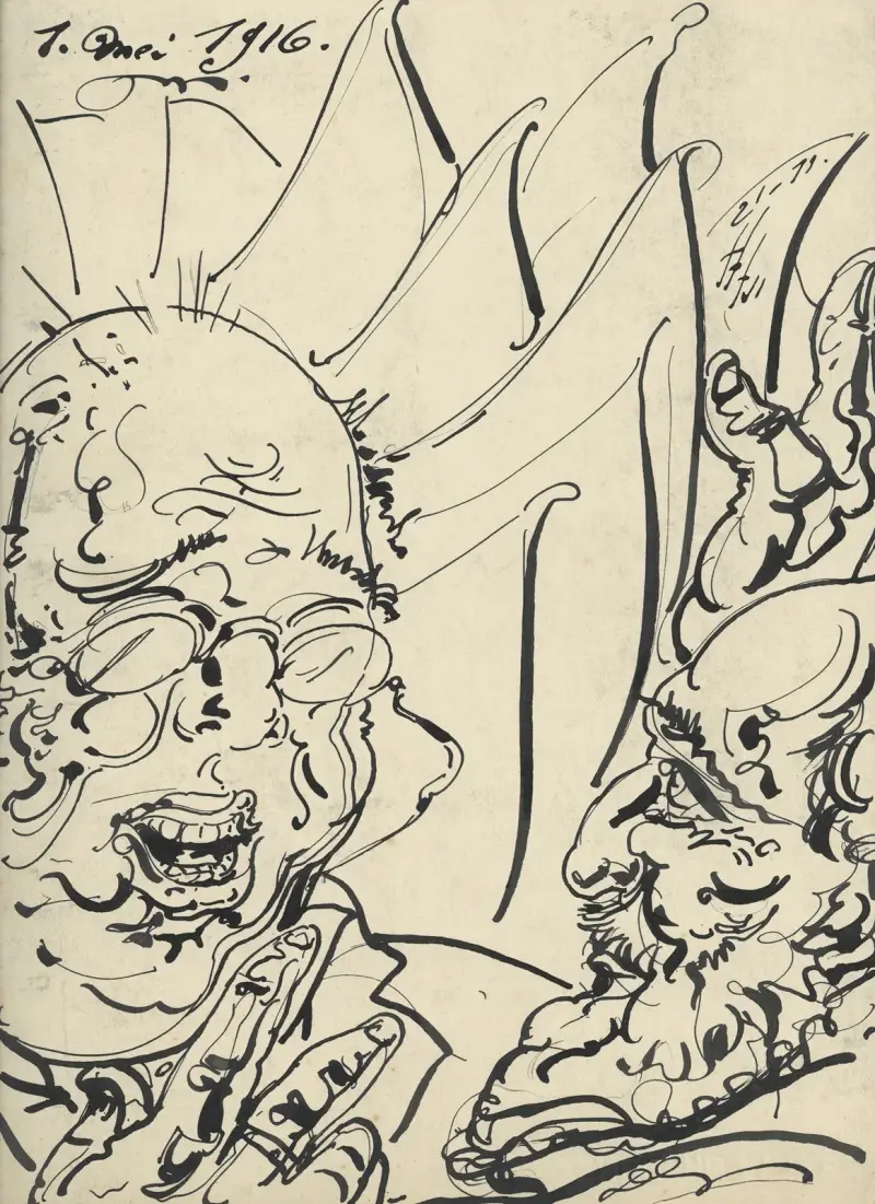 Illustratie bij Salle de la Société Momus may 1916 av Alfred Ost