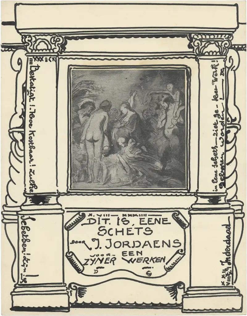 Skiss av Jacob Jordaens av Alfred Ost