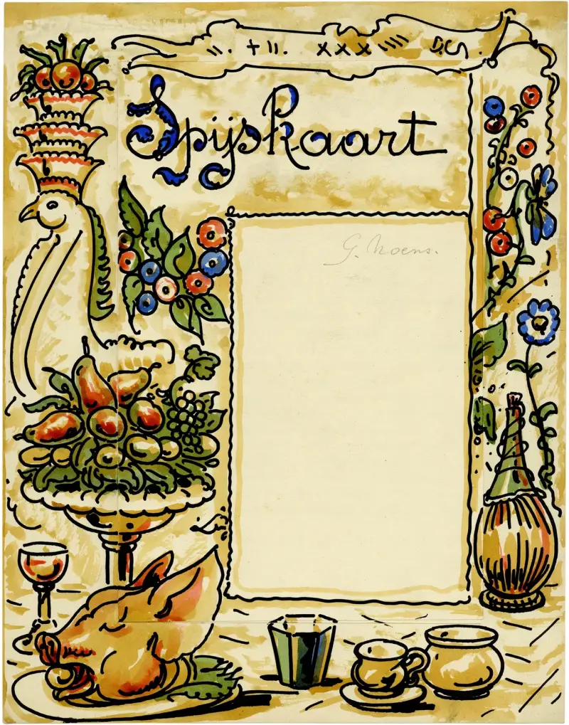 Speisekarte Noens von Alfred Ost
