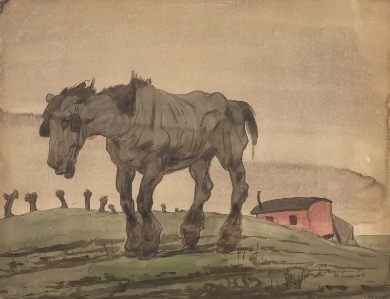 Verlassenheit („Das alte Pferd“) von Alfred Ost