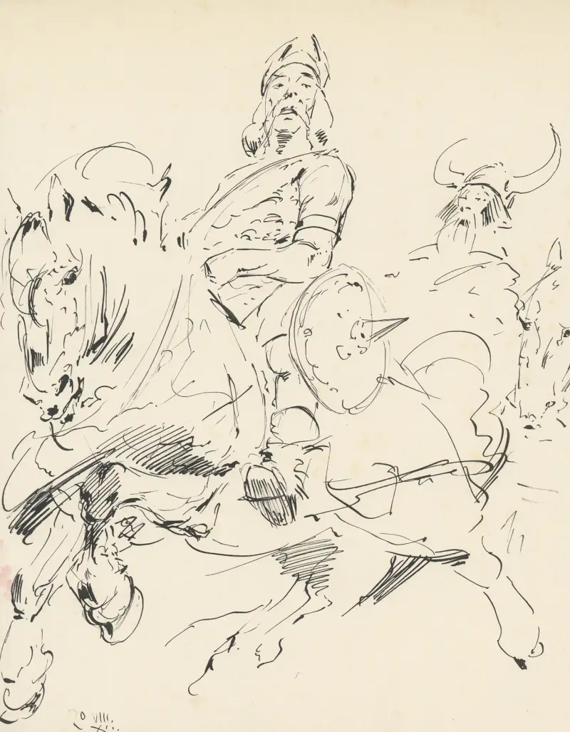 Vikingen te paard av Alfred Ost