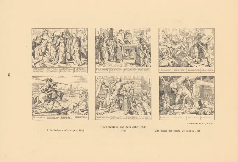 Ein Totentanz aus dem Jahr 1848 von Alfred Rethel