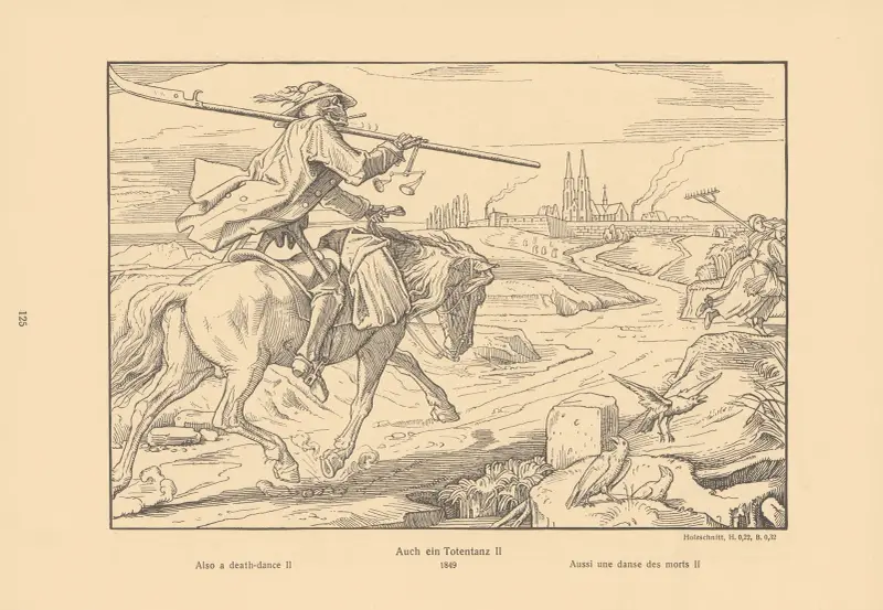 Also a death-dance II av Alfred Rethel
