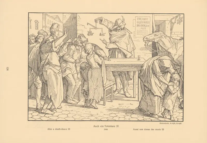 Also a death-dance III av Alfred Rethel
