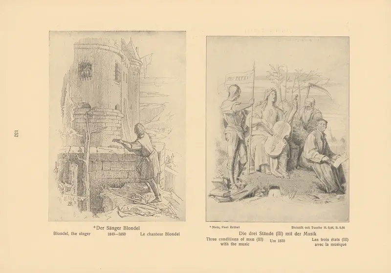 Blondel, der Sänger, Die drei Zustände des Menschen (III) mit der Musik von Alfred Rethel