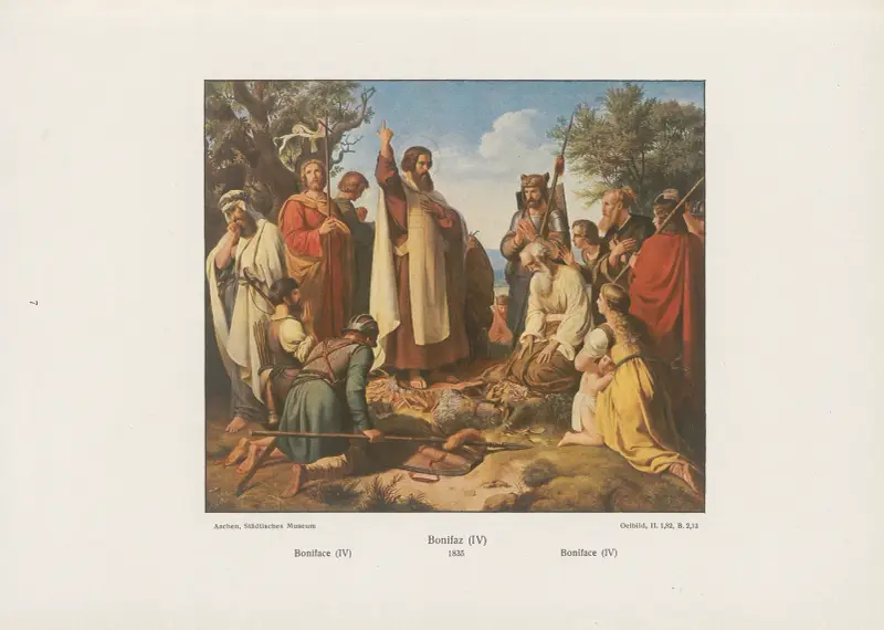 Boniface (IV) av Alfred Rethel