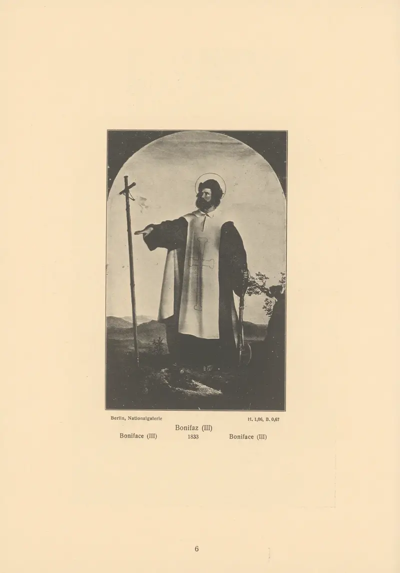 Boniface (III) av Alfred Rethel