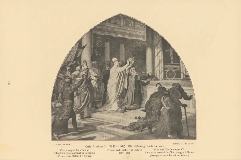 Karl den stores kröning i Rom av Alfred Rethel
