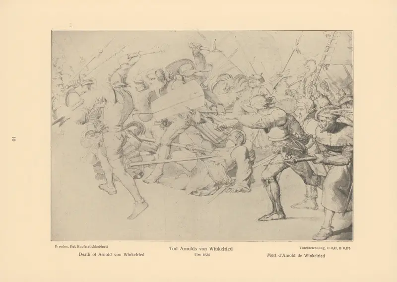 Death of Arnold von Winkelried av Alfred Rethel