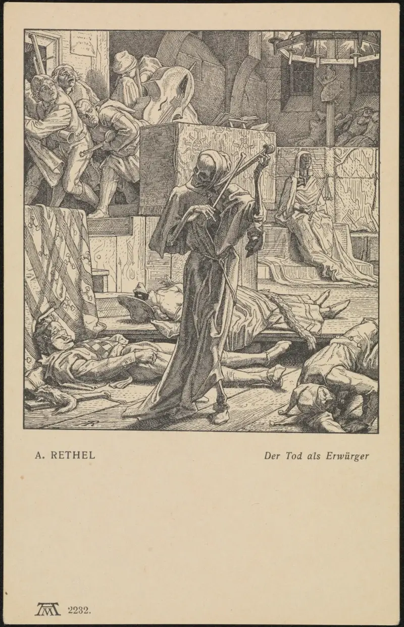 Döden som strypare av Alfred Rethel