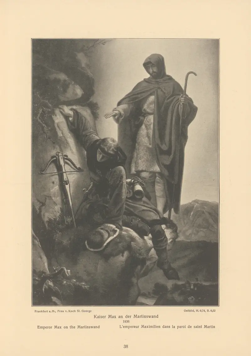 Kejsar Max på Martinswand av Alfred Rethel