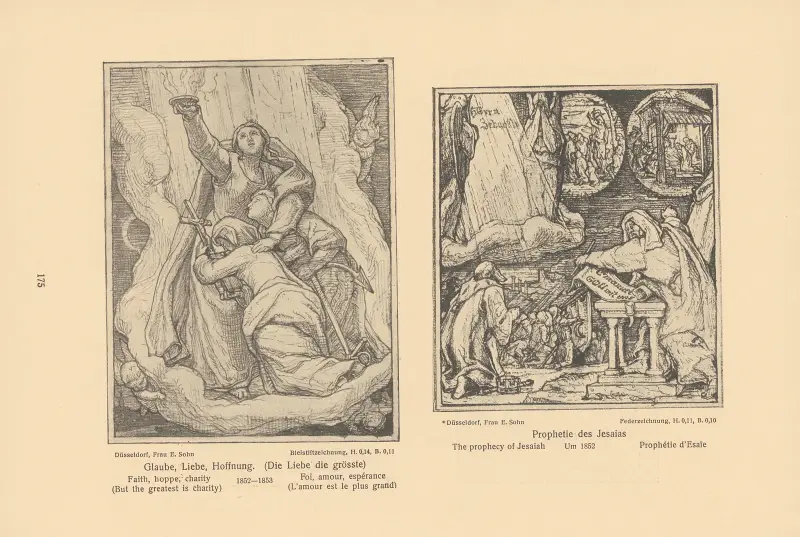 Faith, hope, charity (But the greatest is charity), The prophecy of Jesaiah av Alfred Rethel