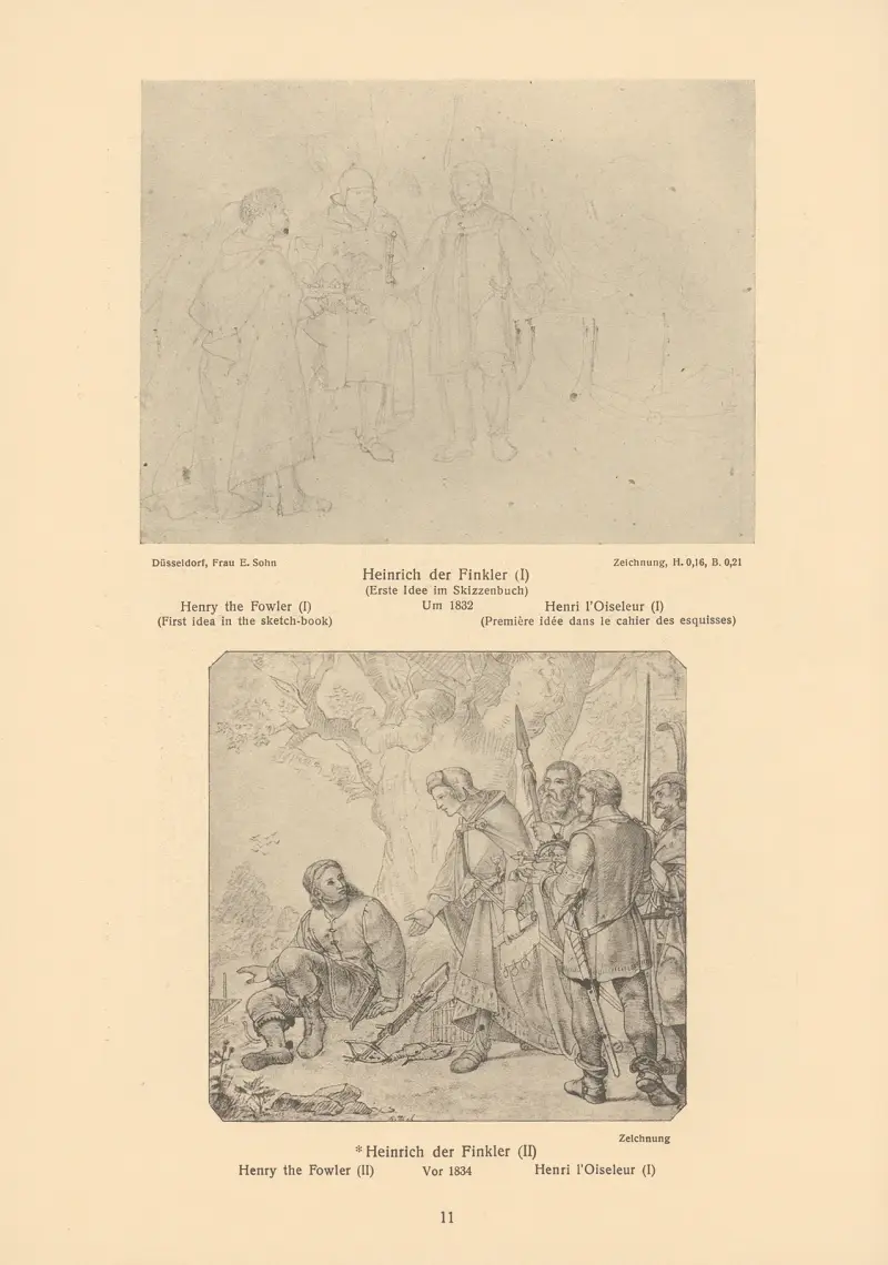 Henry the Fowler (I), Henry the Fowler (II) av Alfred Rethel
